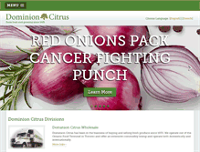 Tablet Screenshot of dominioncitrus.com